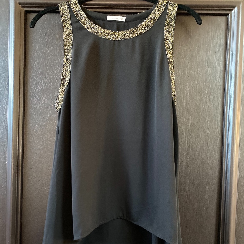 Soprano Black Gold High Low Top Size X-Small!